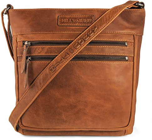 Damen Shopper | aus weichem hochwertigem Rindsleder - Vintage Elegante Abendtasche | Handtasche - Umhängetaschen - Fashion Bag Beutel | Schultertasche - Schulterbeutel (Braun)