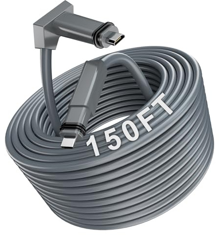 HanCenDa Cavo Star link da 150 Piedi (46 Metri) per Actuated Gen 2, Cavo di Ricambio per Satellite V2, Prolunga IP68 Impermeabile per V2, Grigio