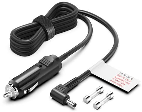 KFD Alimentatore DC da 12 V per auto, Caricatore da Auto per Inogen One G3 G4 G5 Rove 6 BA-306 BA-301 IO-300, 12 Volt, Caricabatteriaper auto DC Power Cable Car Charger