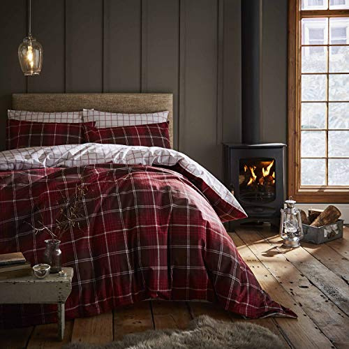 Catherine Lansfield Tartan Red, 135x200