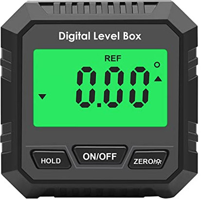 Digital & Finder/Inclinometro/Bevel Gauge per W/Retroilluminazione 4x90° 2x180° per Automobile Lavorazione Del Legno