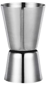 RLVYTA Shakers à Cocktails Shaker à Cocktail en Acier Inoxydable, 15/30ml, 20/40ml ou 25/50ml, Tasse à mesurer, Double Dose, Boisson, spiritueux, Jigger Cocktail Set(15ml 30ml)