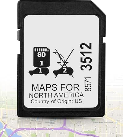2024 Version Navigation SD Card Replace 85713512 Fit for Buick Enclave Encore Envision Cadillac CT4 CT5 XT5 XT6 CT6 Escalade Chevrolet Blazer Camaro Colorado Equinox Malibu Silverado