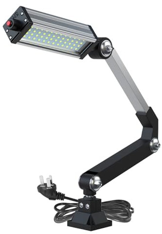 XUHONGYA Lampada Tubolare Flessibile for Macchine - Antiesplosivi IP66 e Impermeabile for tornio CNC, fresatrici, Trapani | Tensione Universale 110-220V, Efficienza 120 lm/W(Vertical,40W)