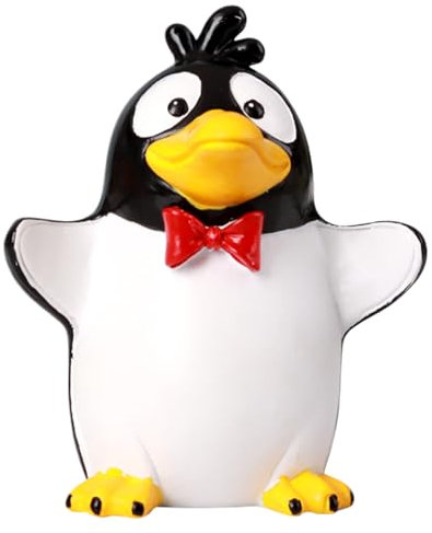 Missmisq Brillenhalter | Pinguin Brillenständer Für Schreibtisch - Stilvolle Brillenablage Deko-Figur Schmuckorganizer Für Nachttisch Bücherregal Schlafzimmer Wohnzimmer Schrank