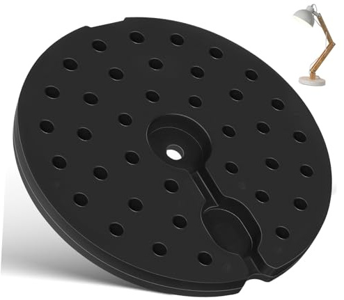 POPETPOP Lampenfuß Gewichtsblock Ø270mm Beschwert Stabiler Stehlampensockel Kunststoff Sockel Für Stehlampe Heimbeleuchtung Zubehör