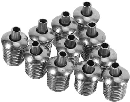 Homoyoyo 10 Piezas Cabeza de tensión de la cuerda clip de cable para valla abrazadera de alambre colgante abrazadera de clip de cable de cuerda de alambre accesorio de luz planchar Plata