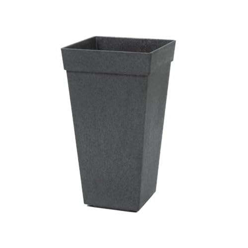 Green Hobby Multy Home Pot de Fleur Carré Extérieur Résistant aux Intempéries Réservoir d'eau Intégré 50 x 26 cm Gris Acier Symphony