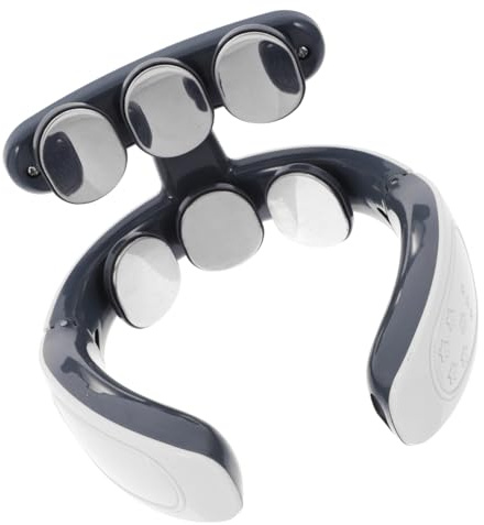 Veemoon Masajeador De Cuello Recargable Con Cabezales Terapia Por Pulso y Calefacción Constante Portátil y Ligero Para Alivio Cervical Casa y Uso Diario