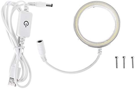 Itkcozcg Upgraded 56 LED Microscope Light Adjustable for Lamp for Stereo Microscopes & Cameras