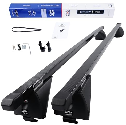 DGH System Dachträger Autogepäckträger RELINGTRÄGER kompatibel mit Volkswagen VW Passat B8 Variant Kombi ab 2015 max 90 kg 120 cm Stahl