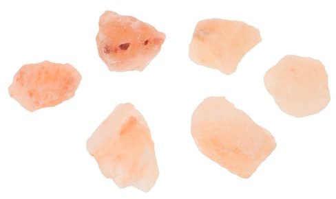 OSALADI 1 Sachet de Sel Rose de L'himalaya Morceaux de Cristaux Naturels pour Décoration Intérieure Lampes Bols et Ambiance Chaleureuse