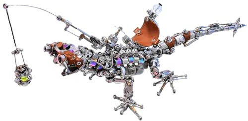 3D-DIY-Tier-Metallpuzzle-Bausatz, mechanisches Eidechsenmodell-Bausatz, kreatives, trendiges Geschenk für Erwachsene, stilvolle Wohnraumdekoration (1100 Teile)