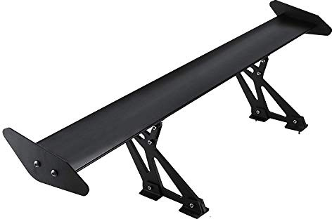 Mophorn GT Wing Spoiler 43.3inch Adjustable Universal Lightweight Aluminum Car Rear Spoiler Wing,Racing Spoiler BGW/JDM Drift