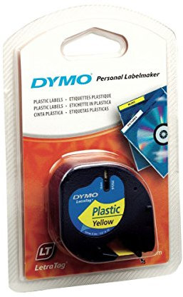Dymo LetraTag Kunststoffband (12mm x 4mt) - Gelb (59423)