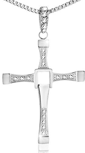 SAGA GIOIELLI COLLANA FAST AND FURIOUS ACCIAIO INOSSIDABILE CONFEZIONE REGALO INCLUSA