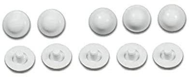 Ideal Standard T203500 Lot de 6 + 4 tampons antichoc en caoutchouc pour abattant WC
