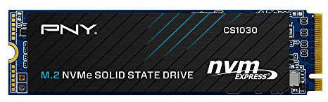 PNY CS1030 1TB M.2 NVMe PCIe Gen3 x4, 2100MB/s Read Speed, 1700MB/s Write Speed Internal Solid State Drive (SSD)