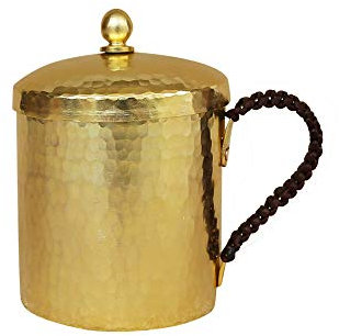 XXSC-ZC Messingweinglas, Whisky-Wodka-Glas, Wasserglas, Teetasse, Tasse, Kaffeetasse, große Kapazität Kupferbecher, Handmaden