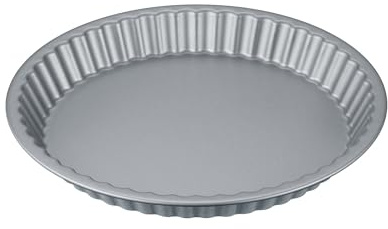 Berndes Quiche – und Tartenform 30 cm, b.green Alu Recycled Oven, Backform aus recyceltem Aluminium, Quicheform mit Antihaftbeschichtung