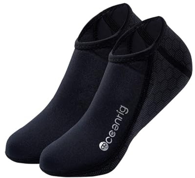 nitescuba Calzini in Neoprene 2.5mm,Immersioni per Uomini e Donne Calzini a Pinna,Calze Antiscivolo e Impermeabili per Immersioni, Surf e Altri Sport Acquatici,Nero,M