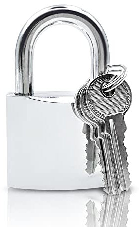 Lamondre Heavy Duty Padlock - 38mm High Security Key Padlock for Doors, Sheds, Garages & Cabinets - DGSDDS-01