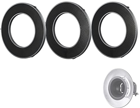 Godox Honeycomb Grid R200-RHC20, R200-RHC30, R200-RHC40 20°/30°/40° for Godox RFT-25S Reflector Diffuser Beauty Dish for Photography of Objects, Advertising, Portrait, Art, Wedding, etc