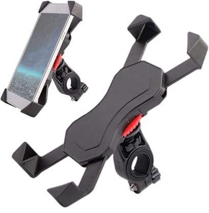 Levemolo Smartphone Fahrradhalterung Für Lenker Universal Handyhalterung Für MTB Fahrrad Und Motorrad Navigationshalter Für Musikgenuss Für Smartphones Bis 6 Zoll Schnell Montierbar