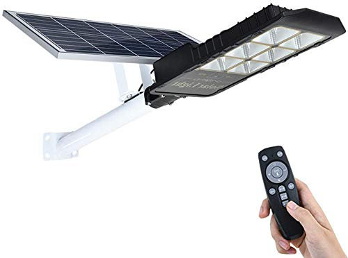 Led Outdoor S (50 Watt - 300 Watt) Ip66 Proyector solar con sensor de movimiento y control de luz - para patio, jardín, calle, cancha de baloncesto, 80 Watt (300 Watt) (200 Watt)