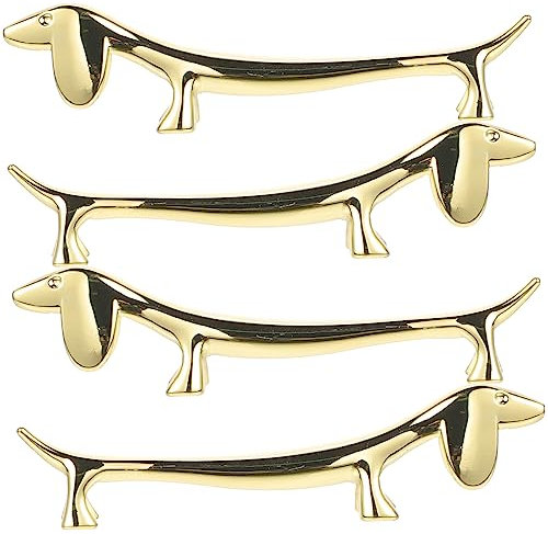 DOITOOL Essstäbchenhalter Essstäbchenablage 4 Stück mit Hundemotiv Vielseitig Einsetzbar für Stäbchen Löffel Gabel Küche und Esszimmer Platzsparend und Dekorativ