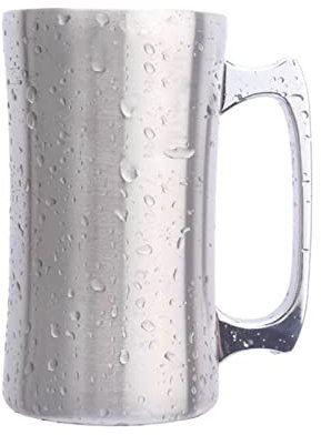 FnnEmg Travel Mug Insulated Cup Stainless Steel Mugs with lid, 20oz Large Mug, Double Wall Beer Stein, Tumbler with Handle, Insulated Beer Mug Mugs