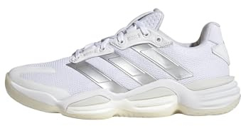 adidas Damen Stabil 16 Indoor Shoes Sportliche Schuhe, Cloud White/Silver Metallic/Grey One, 41 1/3 EU