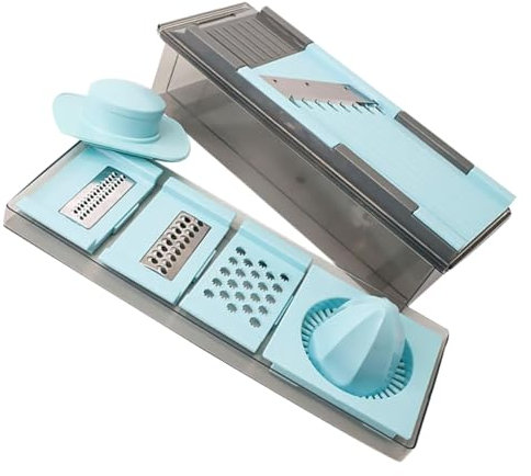 PHENOFICE Cortador De Verduras Multifunción Rallador De Verduras Expresor Manual Cocina El Hogar Rebanador Portátil Para Preparar Ensaladas y Jugos Saludables