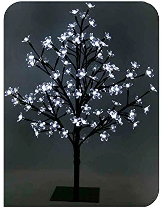 Zarivy 3D Sakura Baum mit geradem Stamm 60 cm, ausgestattet mit 120 kaltweißen LEDs, ideal für die Dekoration Ihres Raumes. IP44 wasserdicht, perfekt für den Innen- und Außenbereich.