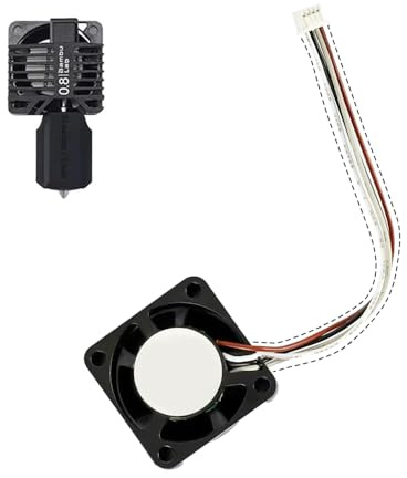 Lab X1 Hotend-Lüfter, 2510 Dual-Kugellager-Hotend für Bambu Lab X1 X1E 3D-Drucker-Lager bürstenloser Lüfter Ersatzteile (X1-Serie)