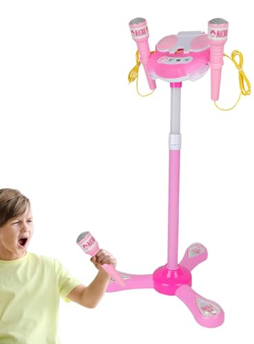 Children's Sing Microphone - Kids Karaoke Machine, Karaoke Machine with Music | Microphone Stand Playset, Children's Kalaoke Microphone, Kids Standing Microphone, Microphone Toys with Stand for Home