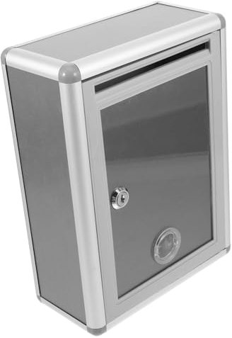 PLAFOPE Wandmontage-briefkasten Mit Schloss Aus Kunststoff Und Metall Verschließbare Box Für Post Und Beschwerden Großzügiges Design Für Büros Und Bereiche Sichere Lagerung Von