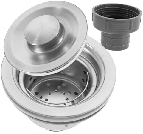 UKCOCO Sink Drain Assembly Kit Basin and Chain Sink Strainer Stopper for Easy to Install Drain Strainer