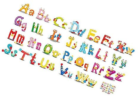 LOLIPPYY Buchstaben Aufkleber Selbstklebende Alphabet Wanddekoration Material Für Kreative Gestaltung Von Wänden Fenstern Metalloberflächen Bildungsaufkleber Für Kinderzimmer Und