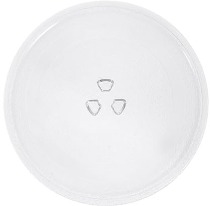 Mikrowellen Glasdrehteller aus Glas 24, 5cm als Ersatzteil | Geeignet für Backen, Robust und Sicher, Leicht zu Verwenden, Klare Passform