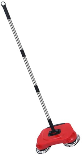 Spazzatrice manuale per pavimenti in legno duro – non elettrico – detergente per tappeti, setole naturali – strumento per la cura delle superfici in legno leggero, impugnatura ergonomica, superficie