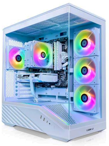 ADMI Gaming PC - AMD Ryzen 7 5700X - NVIDIA RTX 5060 Ti 8GB GDDR7-16GB DDR4-1TB NVMe - WIFI - Lian Li Vector V100 Case (White) Case - Windows 11