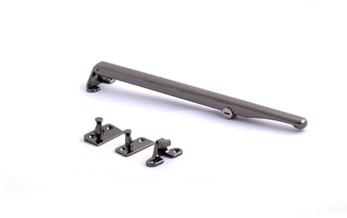 Craftsman Locking Window Stay Bar – Durable Secure Stay with Key Lock – Adjustable Ventilation Control – Corrosion Resistant Finish – Suitable for Wooden – Easy to Install (Hardex Bronze)
