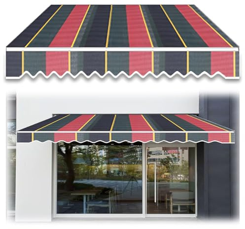 Tessuto di Ricambio per Tende da Sole Retrattile per Patio, Tende da Sole per Esterni, Impermeabile, per Giardino, Terrazza, Cortile(400x250cm)