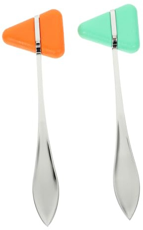 CHILDWEET 2 Pezzi Martello Diagnostico Neurologico Plexor Triangolari in Ergonomico Leggero per Riflessi Miosi Uso Clinico e Ospedaliero Strumento Portatile per Esami