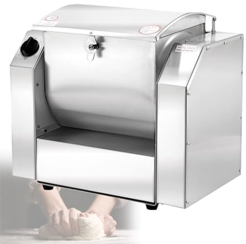 Amasadora eléctrica de 3 kg para cocina, panificadora de 30 kg/h, mezcladora de harina industrial de alta resistencia, para pasta, fideos y pizza.