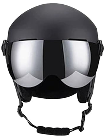 Casque De Ski - Antichoc Et Thermique Avec Masque - Casque De Neige Pour Temps Froid Avec Visière,Pour Hommes Femmes Adultes Snowboard Ski Sports Extérieur