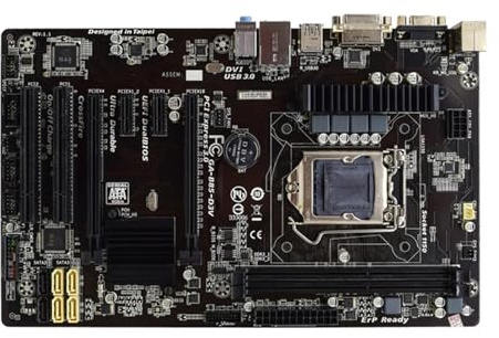 Placa Madre Placa Base Fit For Gigabyte GA-B85-D3V con Zócalo LGA 1150, Compatible Procesadores Core I7-4790K, I7-4770K, I5-4690K Y I5-4670K, 2 DIMM DDR3 De 16 GB, VGA, DVI ATX