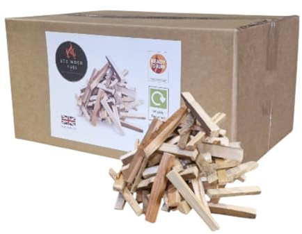 5kg of Kindling,Kiln-Dried, Ready to Burn, supplied in a Eco-Friendly widely Recycled Cardboard Box, Natural Wood Fire Starter