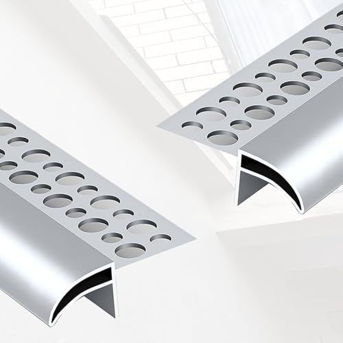 jievmrs Canale Di Gocciolamento Per Grondaie Esterne, Grondaie Tagliabili Per Bordi Di Pareti Esterne Per Davanzali/decorazioni Per Terrazze(L 130CM W 20MM)